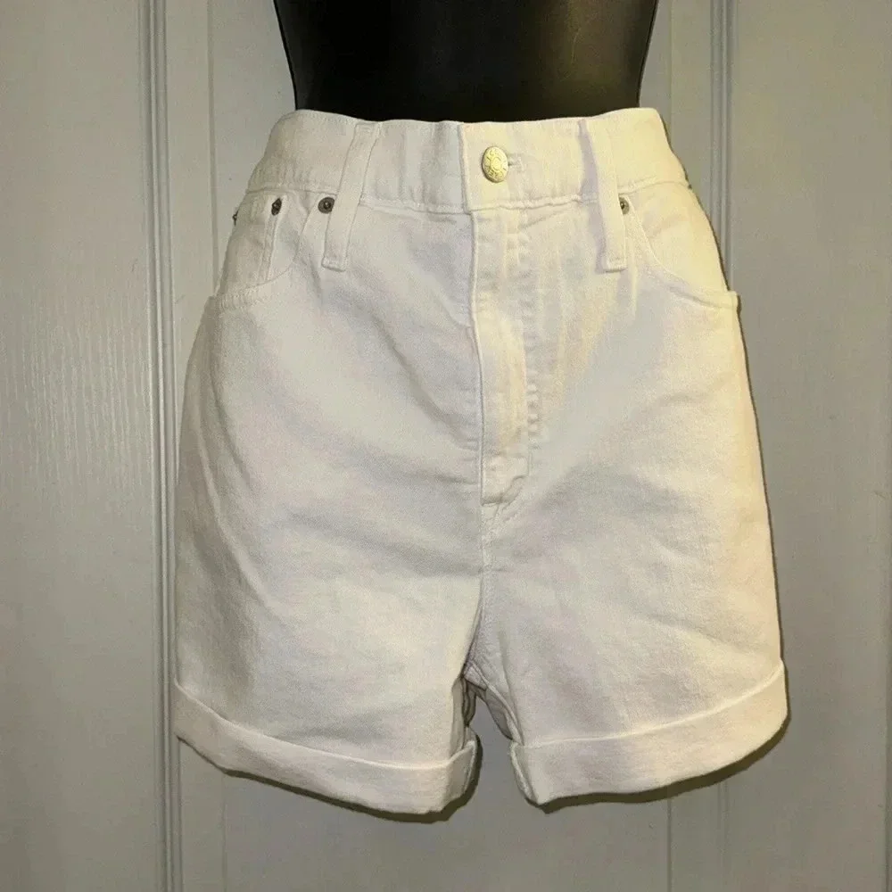 J. Crew White Denim Shorts